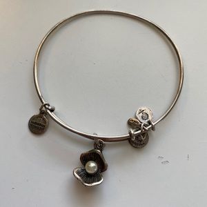 Alex and Ani Clam Pearl Bracelet